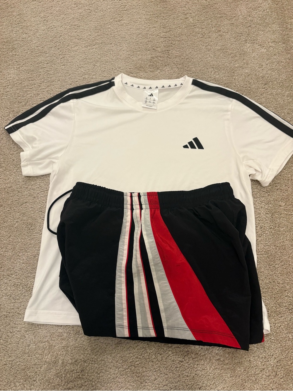 Adidas Women Track shorts and shirt - Picture 2 of 7